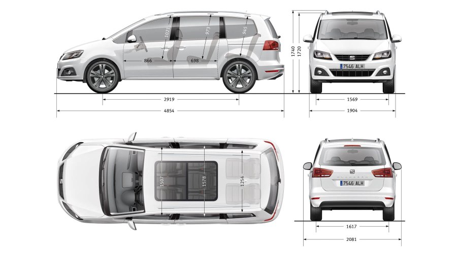 SEAT Alhambra Specifications Weight