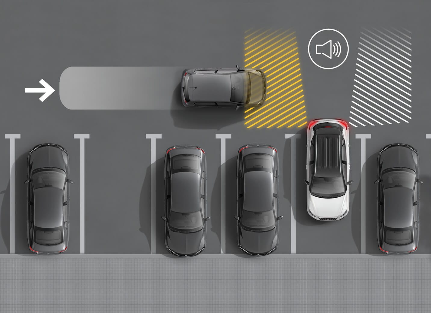 SEAT Arona rear traffic alert safety. Showing how. SEAT Arona rear Traffic Alert automatically stops 