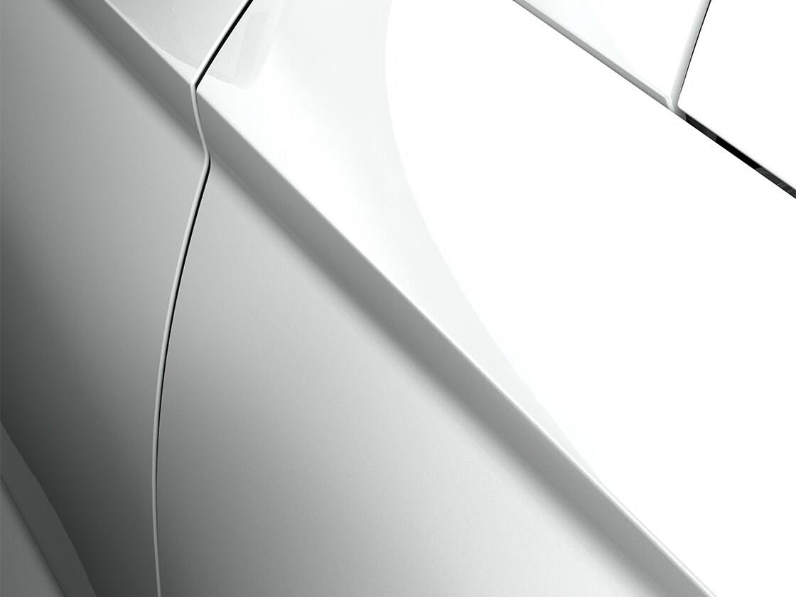 seat ateca nevada white with metallic finish, close-up