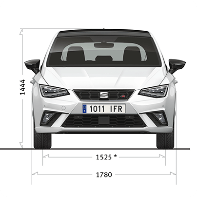 Türgriff Abdeckung für Seat Ibiza 2017-2020 Chrom Blenden Edelstahl 2