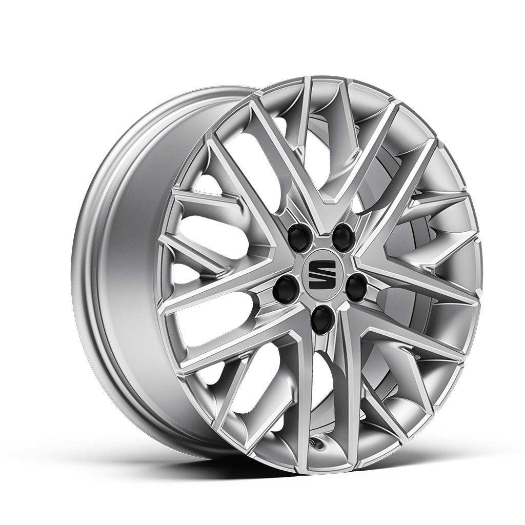 New SEAT Ibiza Design alloy wheel  16 inch Brilliant Silver